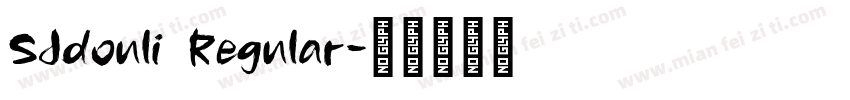 SJdouli Regular字体转换